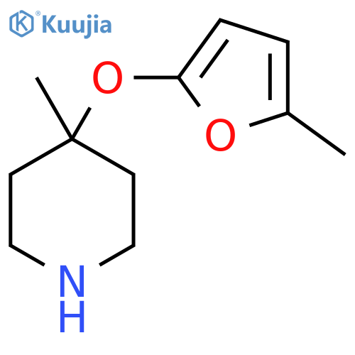 4-methyl-4-(5-methylfuran-2-yl)oxypiperidine structure