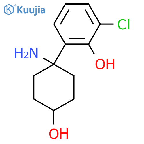 2-(1-amino-4-hydroxycyclohexyl)-6-chlorophenol structure