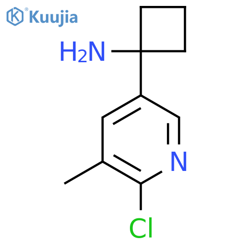 1-(6-chloro-5-methylpyridin-3-yl)cyclobutan-1-amine structure