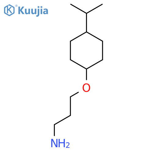3-{4-(propan-2-yl)cyclohexyloxy}propan-1-amine structure