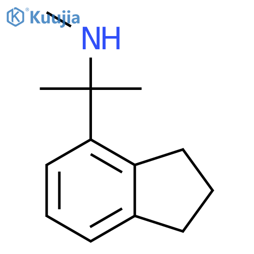 2-(2,3-dihydro-1H-inden-4-yl)propan-2-yl(methyl)amine structure