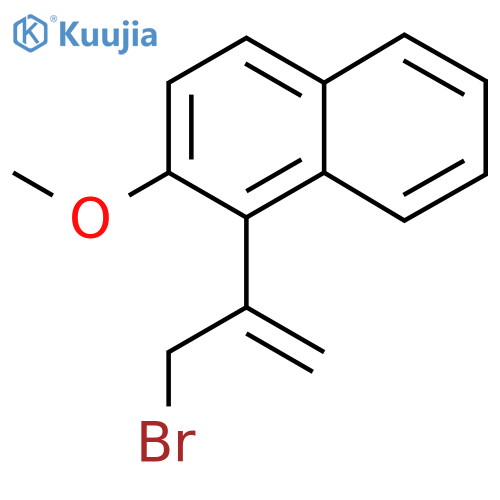 1-(3-bromoprop-1-en-2-yl)-2-methoxynaphthalene structure