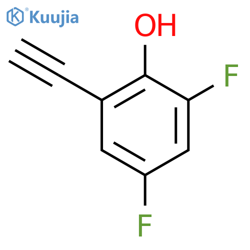 2-ethynyl-4,6-difluorophenol structure