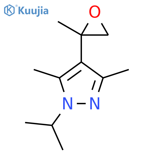 3,5-dimethyl-4-(2-methyloxiran-2-yl)-1-(propan-2-yl)-1H-pyrazole structure