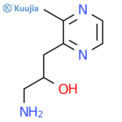 1-Amino-3-(3-methylpyrazin-2-yl)propan-2-ol structure
