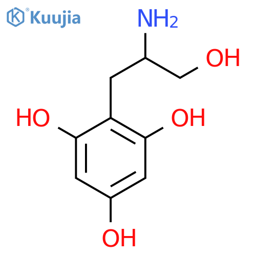 2-(2-amino-3-hydroxypropyl)benzene-1,3,5-triol structure
