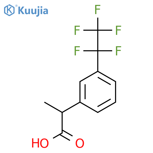 2-3-(pentafluoroethyl)phenylpropanoic acid structure