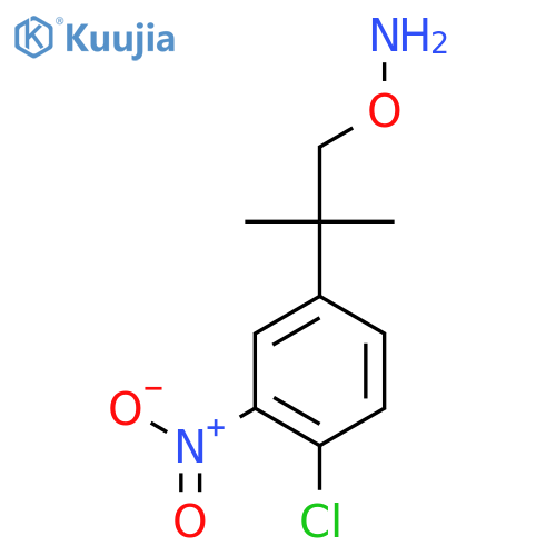 O-2-(4-chloro-3-nitrophenyl)-2-methylpropylhydroxylamine structure