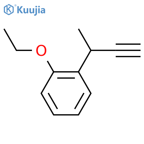 1-(but-3-yn-2-yl)-2-ethoxybenzene structure