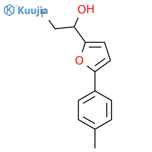 2-fluoro-1-5-(4-methylphenyl)furan-2-ylethan-1-ol structure