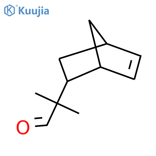 2-{bicyclo2.2.1hept-5-en-2-yl}-2-methylpropanal structure