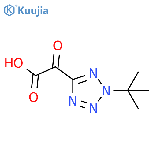 2-(2-tert-butyl-2H-1,2,3,4-tetrazol-5-yl)-2-oxoacetic acid structure