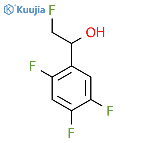 2-fluoro-1-(2,4,5-trifluorophenyl)ethan-1-ol structure