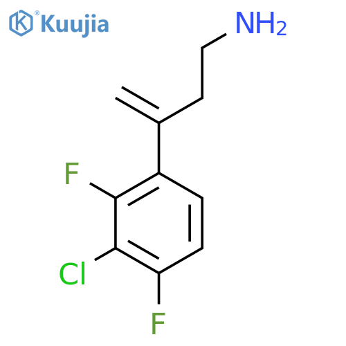 3-(3-chloro-2,4-difluorophenyl)but-3-en-1-amine structure
