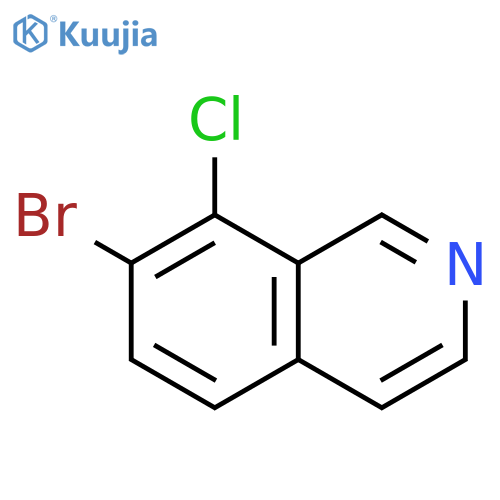 7-bromo-8-chloroisoquinoline structure