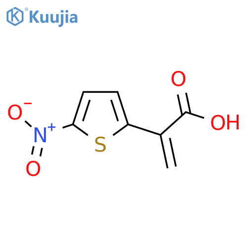 2-(5-nitrothiophen-2-yl)prop-2-enoic acid structure