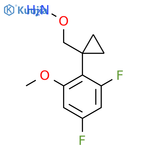 O-{1-(2,4-difluoro-6-methoxyphenyl)cyclopropylmethyl}hydroxylamine structure