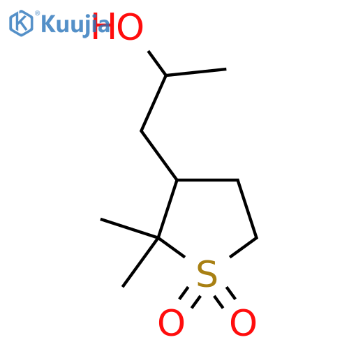 3-(2-hydroxypropyl)-2,2-dimethyl-1lambda6-thiolane-1,1-dione structure