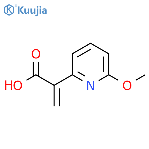 2-(6-methoxypyridin-2-yl)prop-2-enoic acid structure