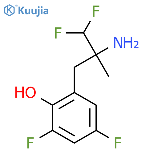 2-(2-amino-3,3-difluoro-2-methylpropyl)-4,6-difluorophenol structure