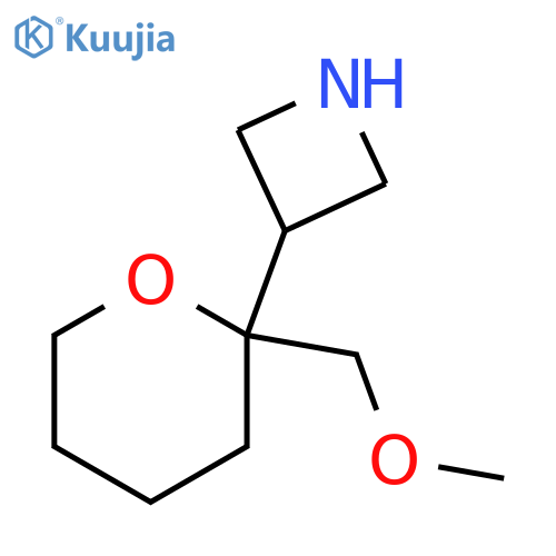 3-2-(methoxymethyl)oxan-2-ylazetidine structure