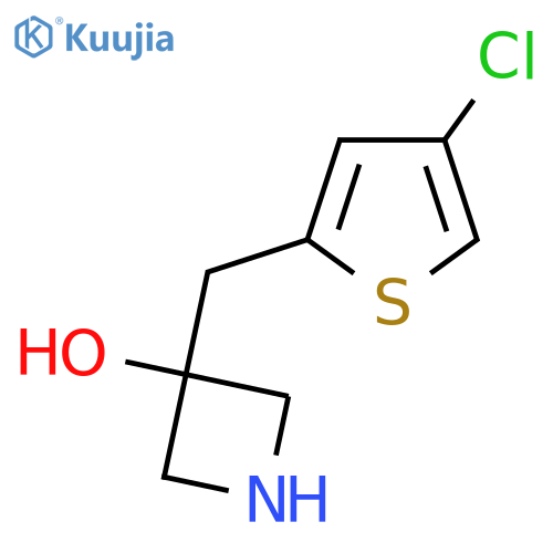3-(4-chlorothiophen-2-yl)methylazetidin-3-ol structure