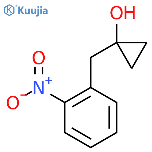 1-(2-nitrophenyl)methylcyclopropan-1-ol structure