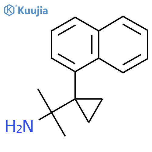 2-1-(naphthalen-1-yl)cyclopropylpropan-2-amine structure