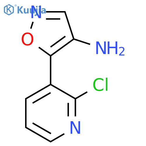 5-(2-chloropyridin-3-yl)-1,2-oxazol-4-amine structure