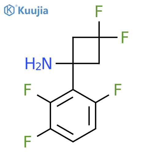 3,3-difluoro-1-(2,3,6-trifluorophenyl)cyclobutan-1-amine structure