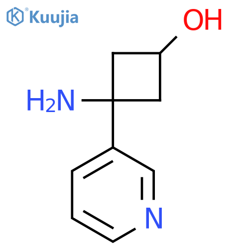3-amino-3-(pyridin-3-yl)cyclobutan-1-ol structure