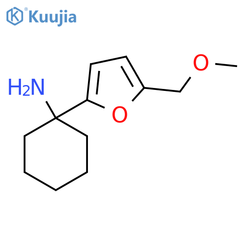 1-5-(methoxymethyl)furan-2-ylcyclohexan-1-amine structure