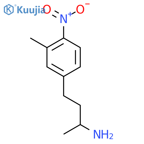 4-(3-methyl-4-nitrophenyl)butan-2-amine structure