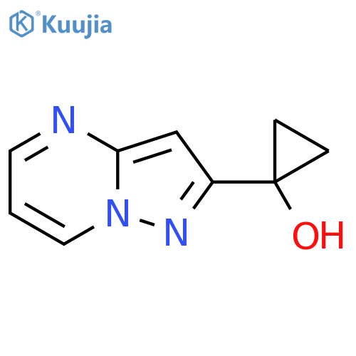 1-{pyrazolo1,5-apyrimidin-2-yl}cyclopropan-1-ol structure