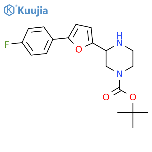 tert-butyl 3-5-(4-fluorophenyl)furan-2-ylpiperazine-1-carboxylate structure