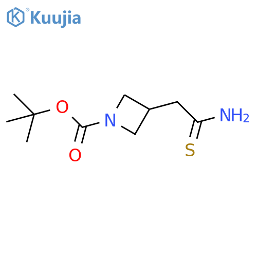 tert-butyl 3-(carbamothioylmethyl)azetidine-1-carboxylate structure