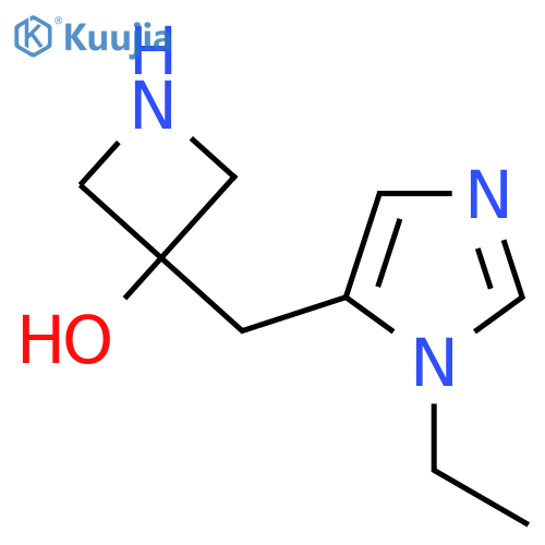 3-(1-ethyl-1H-imidazol-5-yl)methylazetidin-3-ol structure
