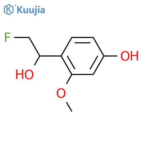 α-(Fluoromethyl)-4-hydroxy-2-methoxybenzenemethanol structure