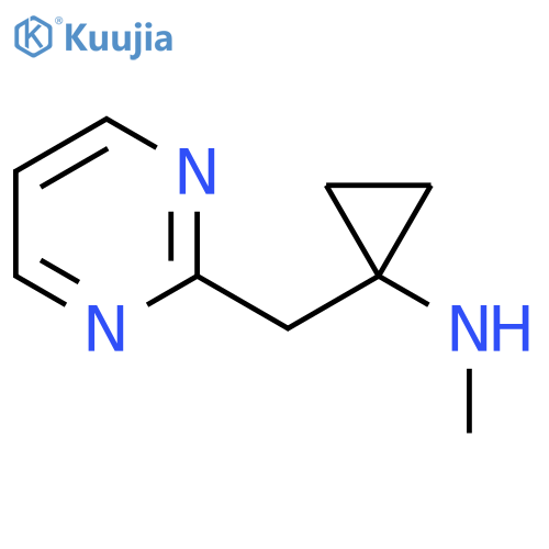 N-methyl-1-(pyrimidin-2-yl)methylcyclopropan-1-amine structure
