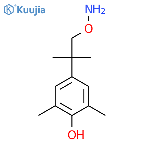 4-1-(aminooxy)-2-methylpropan-2-yl-2,6-dimethylphenol structure