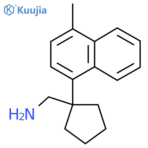 1-(4-methylnaphthalen-1-yl)cyclopentylmethanamine structure