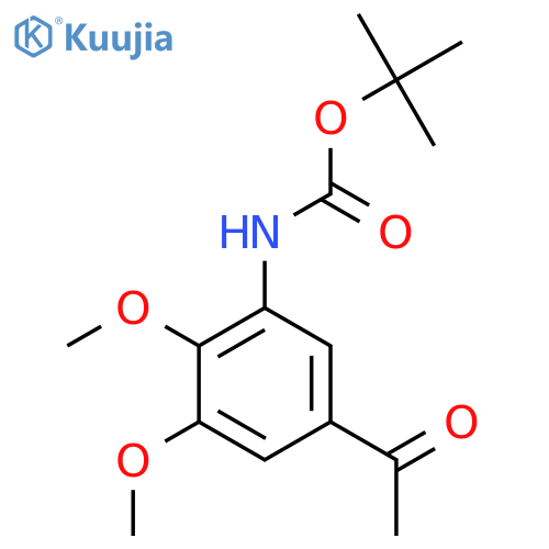 tert-butyl N-(5-acetyl-2,3-dimethoxyphenyl)carbamate structure