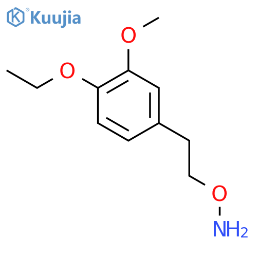 O-2-(4-ethoxy-3-methoxyphenyl)ethylhydroxylamine structure