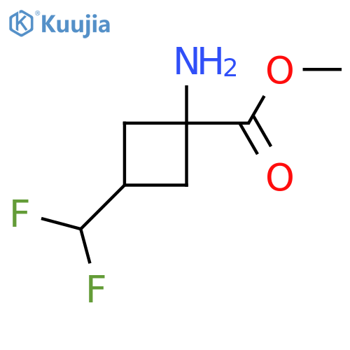 methyl 1-amino-3-(difluoromethyl)cyclobutane-1-carboxylate structure