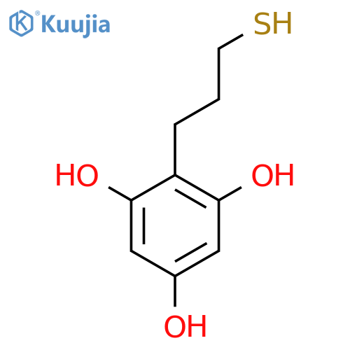 2-(3-sulfanylpropyl)benzene-1,3,5-triol structure