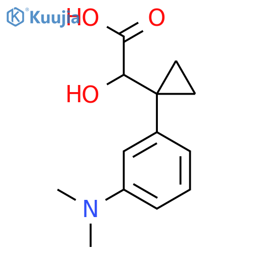 2-{1-3-(dimethylamino)phenylcyclopropyl}-2-hydroxyacetic acid structure