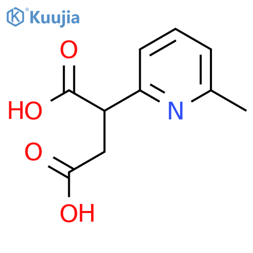 2-(6-methylpyridin-2-yl)butanedioic acid structure