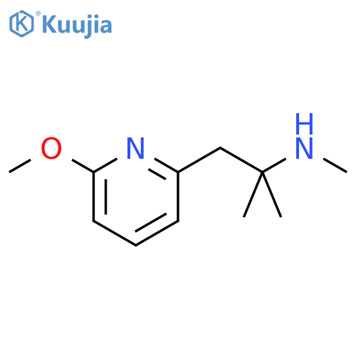 1-(6-methoxypyridin-2-yl)-2-methylpropan-2-yl(methyl)amine structure