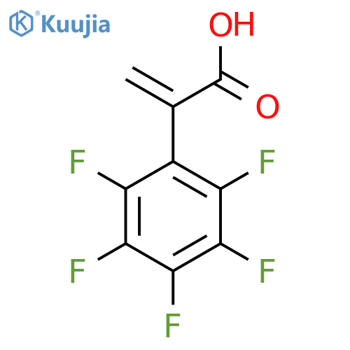 2-(pentafluorophenyl)prop-2-enoic acid structure