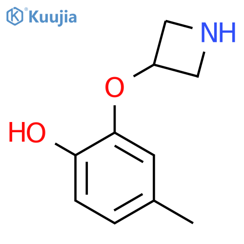 2-(azetidin-3-yloxy)-4-methylphenol structure